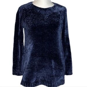 Grace Cozy Blue Chenille Sweater